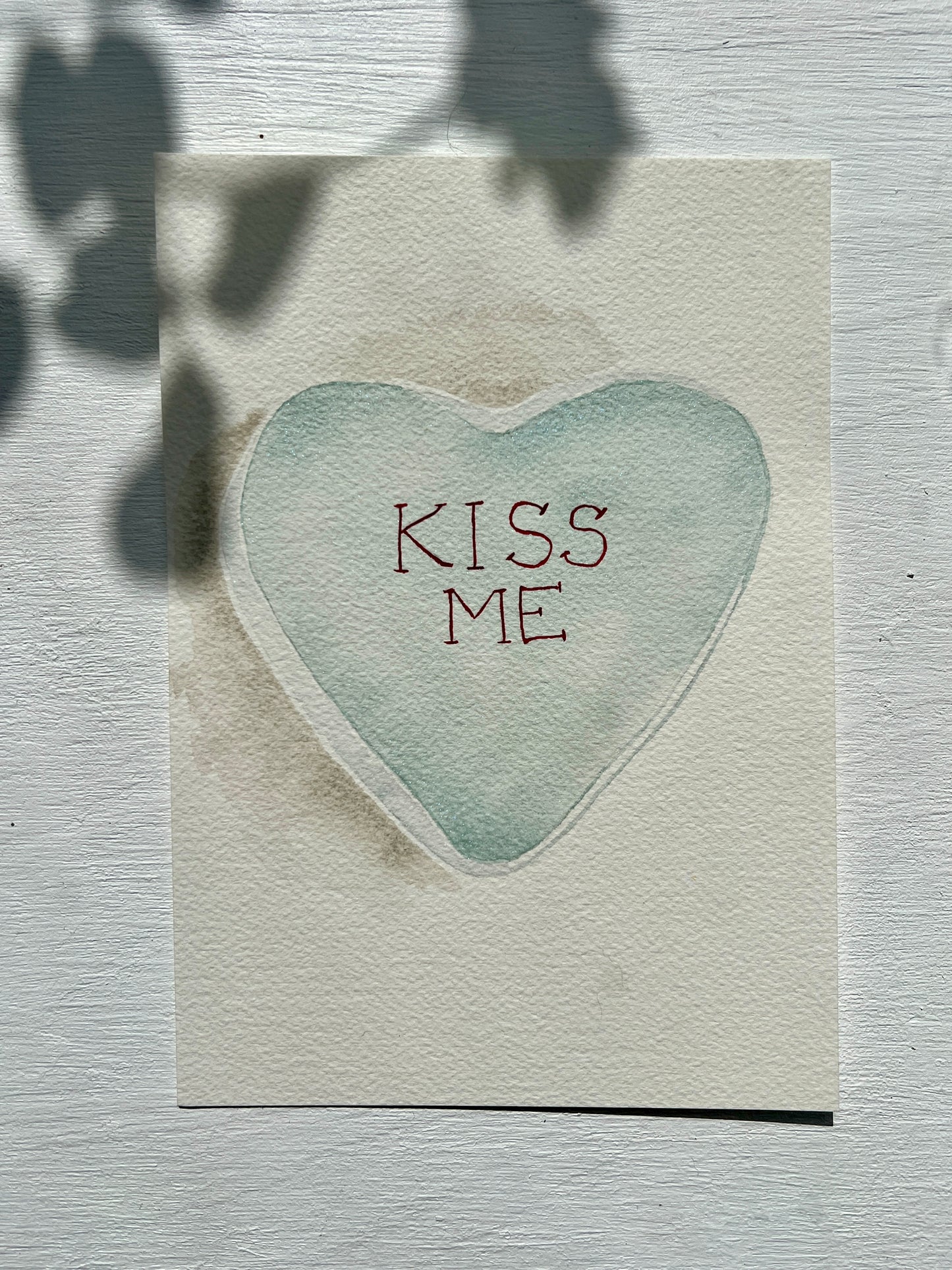 Candy Heart Original Watercolour Greeting Cards A5