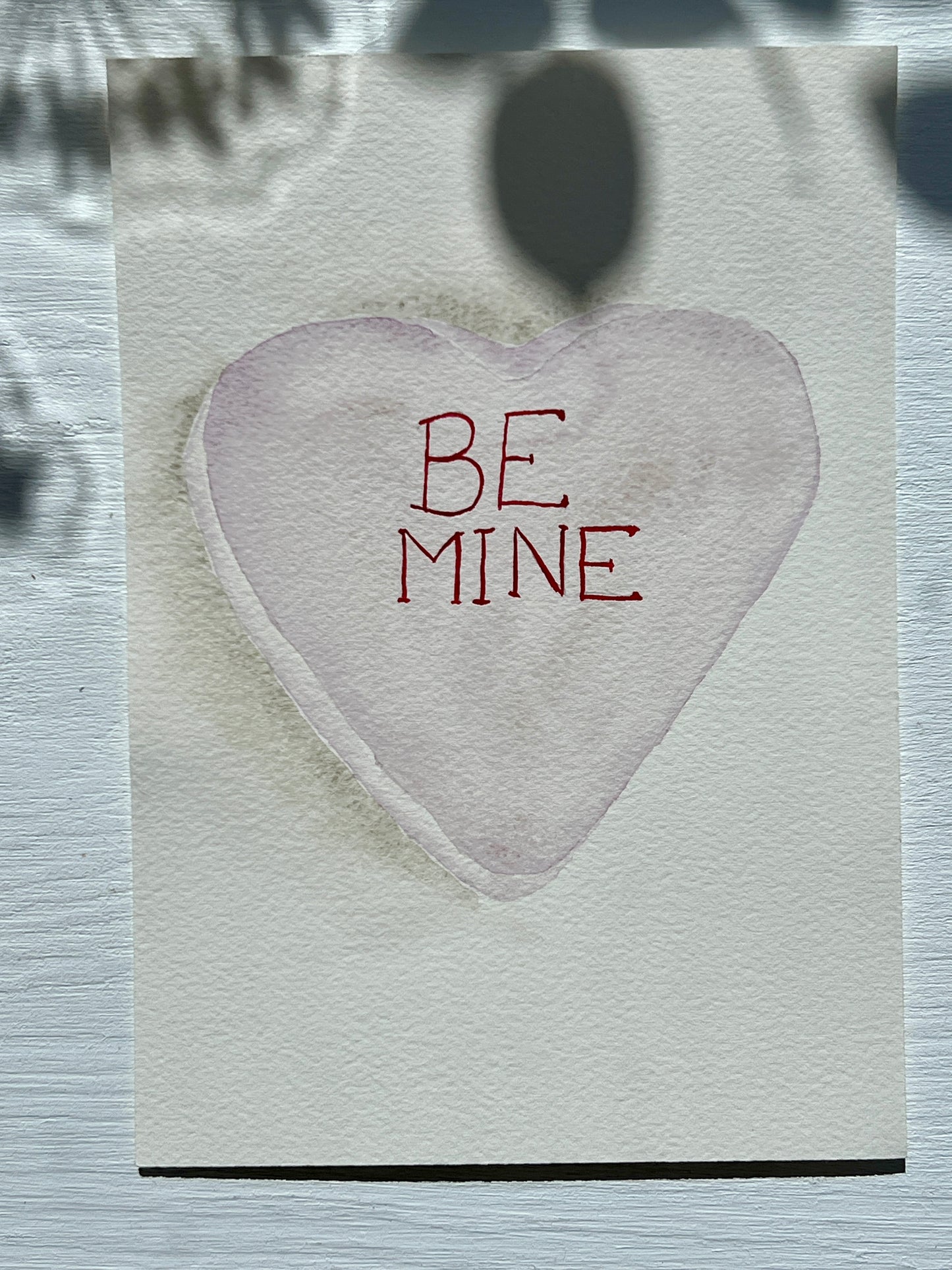 Candy Heart Original Watercolour Greeting Cards A5