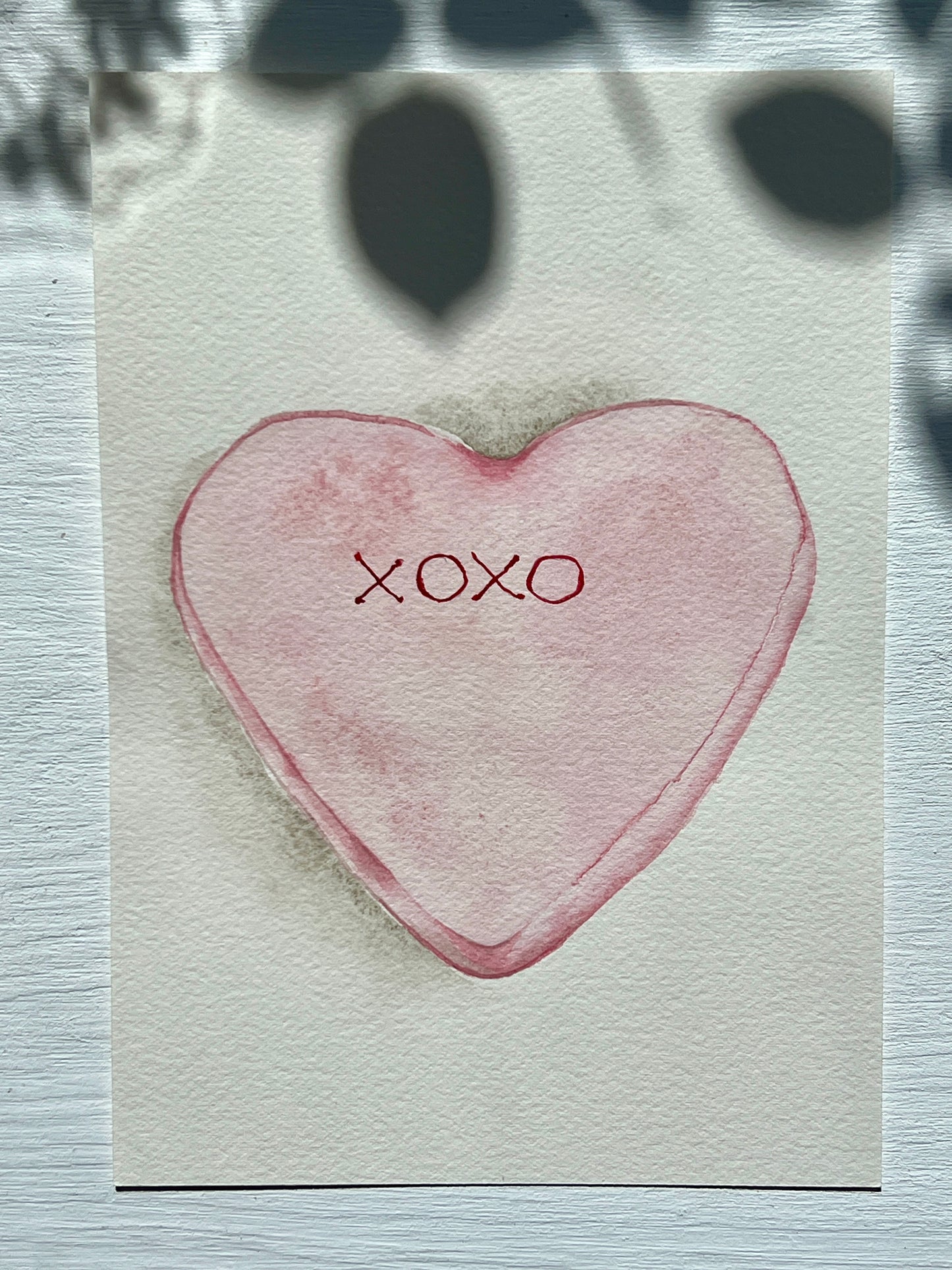 Candy Heart Original Watercolour Greeting Cards A5