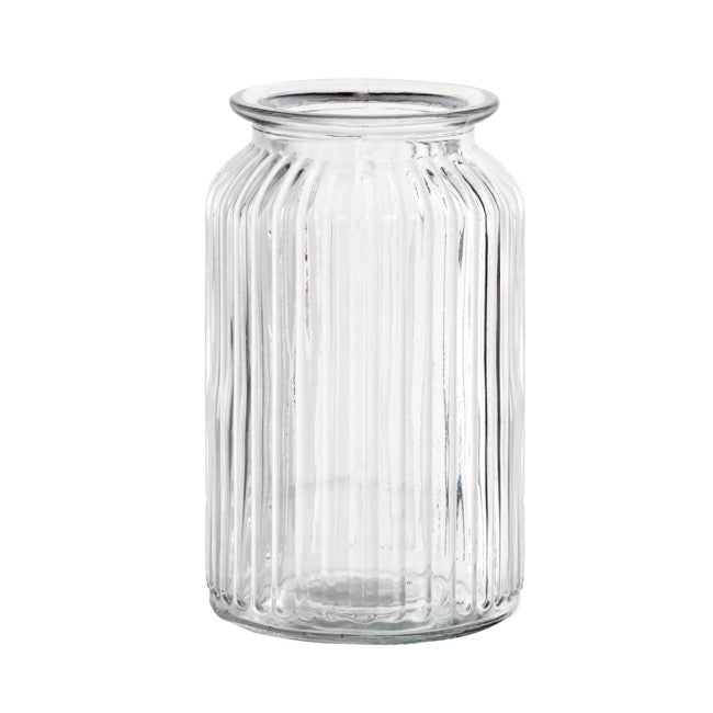 Hurricane Glass Jar Clear Large (11Dx18.5cmH)